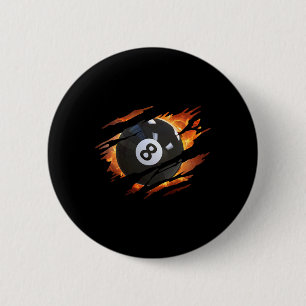 Bóton Redondo 5.08cm Billiards S Men 8 Ll S Piscina League