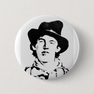 Bóton Redondo 5.08cm Billy The Kid - William H. Bonney / Outlaw