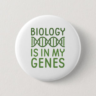 Bóton Redondo 5.08cm Biologia Está Em Meus Genes
