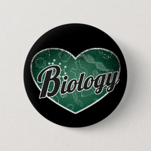 Bóton Redondo 5.08cm Biologia Retro Coração Blackboard Amor