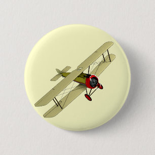 Bóton Redondo 5.08cm Biplano do camelo de Sopwith