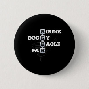 Bóton Redondo 5.08cm Birdie Bogey Eagle Par Beer Golf Ball Golfe Engraç