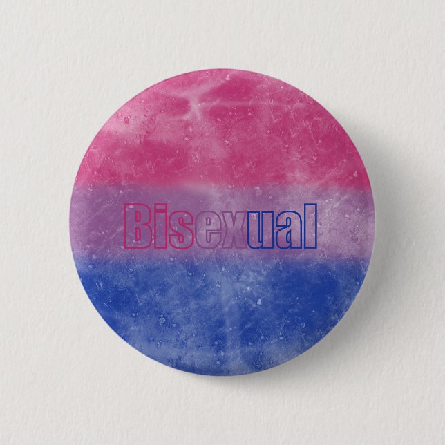 Bóton Redondo 5.08cm Bisexual pride flag badge (Frente)