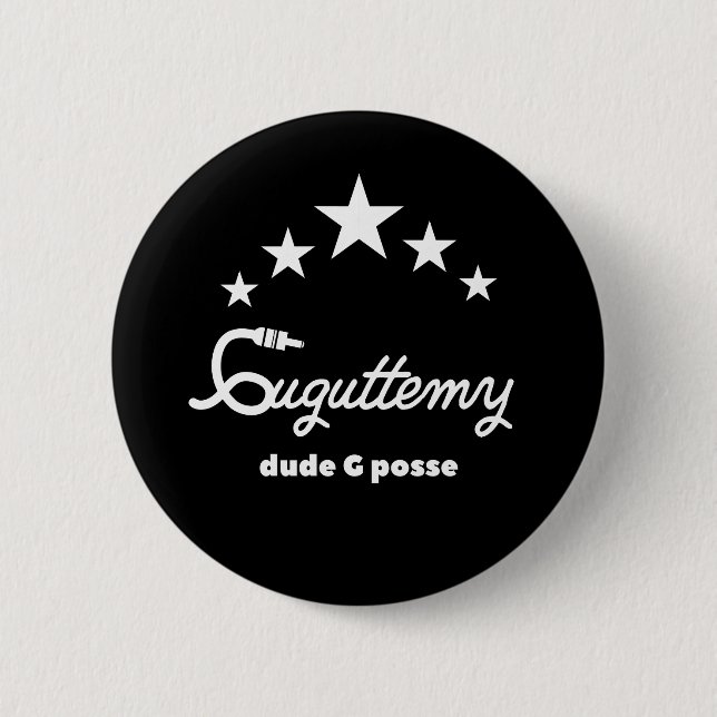 Bóton Redondo 5.08cm Black badge (Frente)