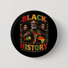 Bóton Redondo 5.08cm Black History
