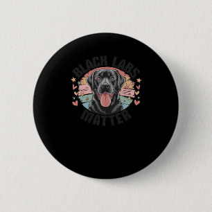 Bóton Redondo 5.08cm Black Labs Engraçado Labrador Graphic Tee Sticker