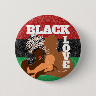 Bóton Redondo 5.08cm Black Love Brown Love Black Family