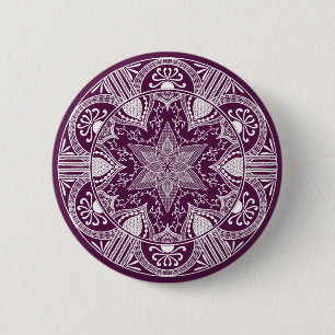 Bóton Redondo 5.08cm Blackberry Mandala