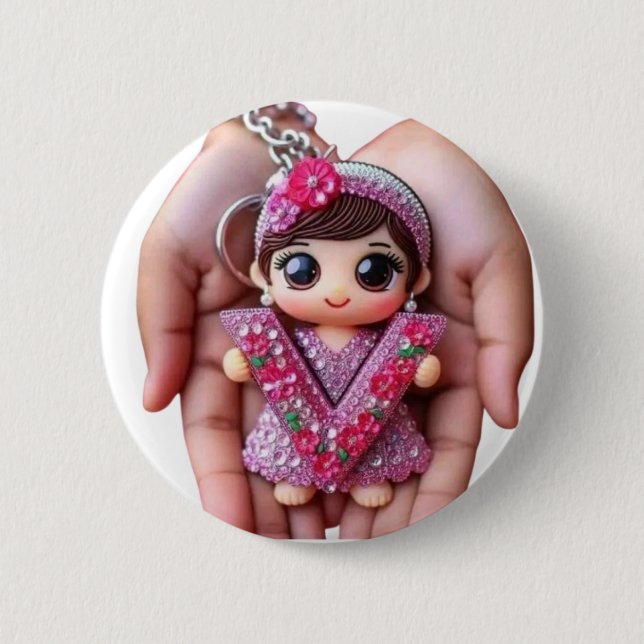 Bóton Redondo 5.08cm Bloquear (Frente)