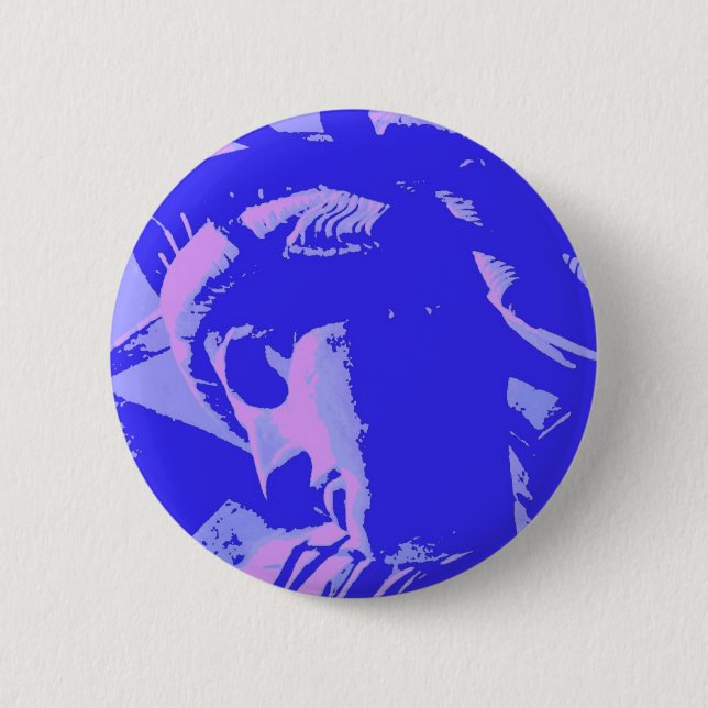 Bóton Redondo 5.08cm Blue Lady Liberty (Frente)