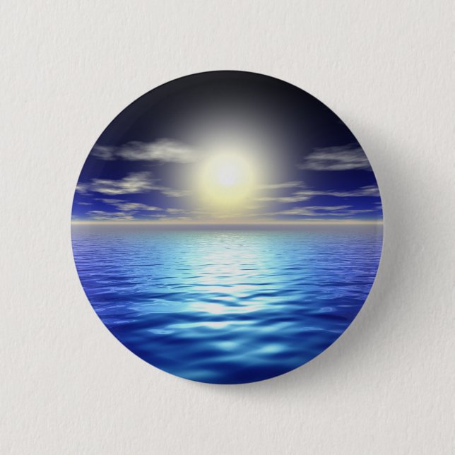 Bóton Redondo 5.08cm Blue Sunrise (Frente)