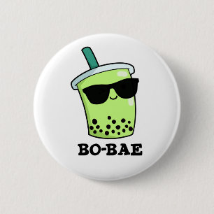 Bóton Redondo 5.08cm BoBae Funny Boba Tea Pun
