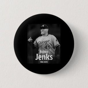 Bóton Redondo 5.08cm Bobby Jenks Em Memória 1981-2025