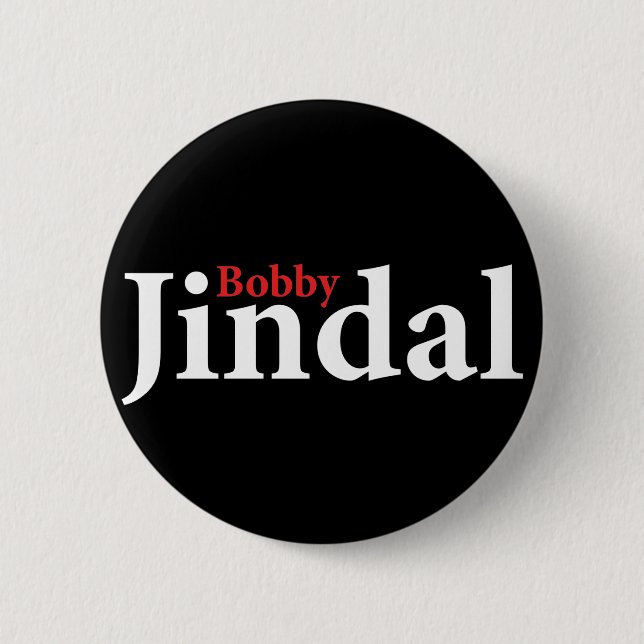 Bóton Redondo 5.08cm Bobby Jindal (Frente)