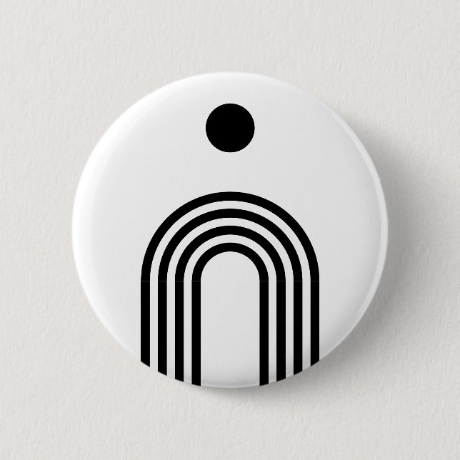 Bóton Redondo 5.08cm Boho Celestial Sun (Frente)