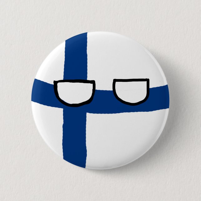 Bóton Redondo 5.08cm Bola de Finlandia (Frente)
