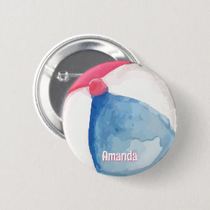 Bóton Redondo 5.08cm Bola de Praia Personalizada com Nome