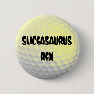 Bóton Redondo 5.08cm Bola engraçada de Sliceasaurus Rex Gofl