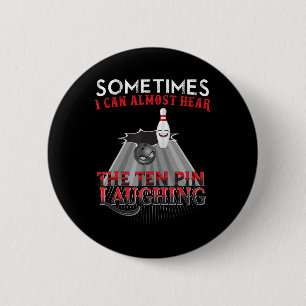 Bóton Redondo 5.08cm Boliche de dez pinos divertida