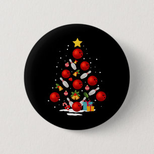 Bóton Redondo 5.08cm Boliche Engraçada, Árvore De Natal Luz Xmas Oferec