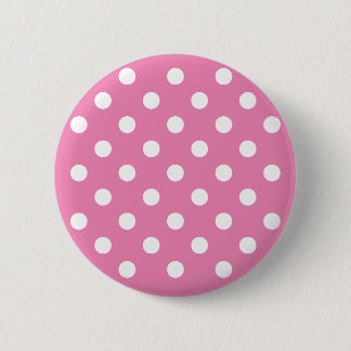 Bóton Redondo 5.08cm Bolinhas de cor-de-rosa para bebê fofinho personal