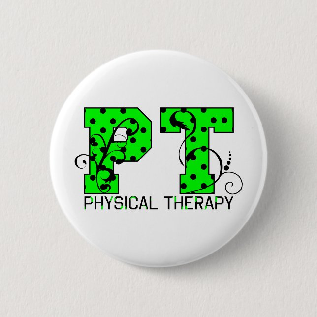 Bóton Redondo 5.08cm bolinhas verdes e pretas da pinta (Frente)