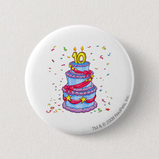 Bóton Redondo 5.08cm Bolo de aniversário