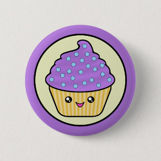 Bóton Redondo 5.08cm Bolo de Cuppy do cupcake de Kawaii