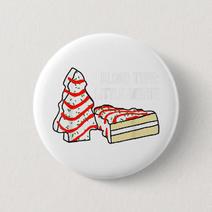 Bóton Redondo 5.08cm Bolo de lanche de árvore de Natal de tipo debbie