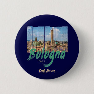 Bóton Redondo 5.08cm Bolonha Emilia-Romagna Itália vintage souvenir