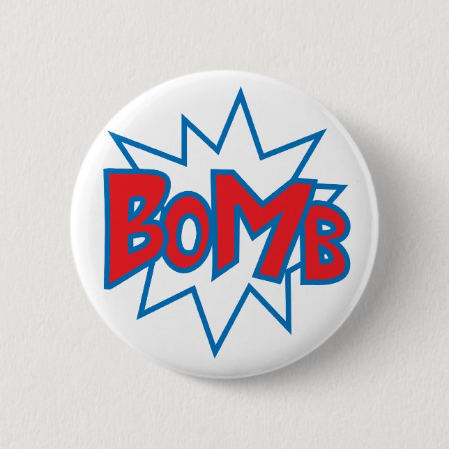 Bóton Redondo 5.08cm Bomba (Frente)