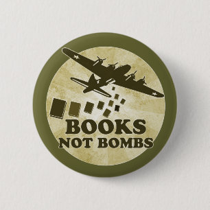 Bóton Redondo 5.08cm Bombas dos livros não