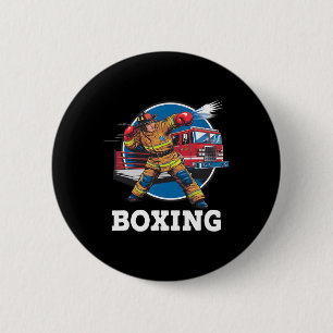 Bóton Redondo 5.08cm Bombeiro Jogando Boxão Bombeiro Esporte