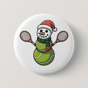 Bóton Redondo 5.08cm Boneco de Neve Beisebol Natal Papai Noel Beisebol