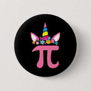 Bóton Redondo 5.08cm Bonita Ciência da Matemática Pun Pi Day Pi, Unicor