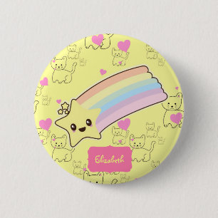 Bóton Redondo 5.08cm Bonitos presentes para gatos-filhotes