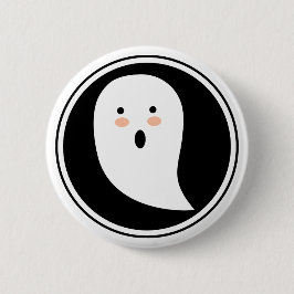 Bóton Redondo 5.08cm Boo! Botão Pinback do Fantasma do Halloween