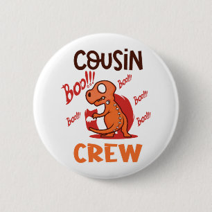 Bóton Redondo 5.08cm Boo Cousin Crew Halloween Dinosaur Spookume