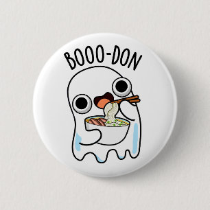Bóton Redondo 5.08cm Boo-don Funny Ghost Udon Pun