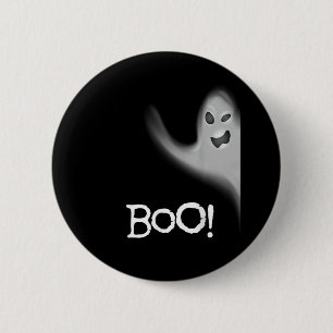 Bóton Redondo 5.08cm Boo Engraçado Escondendo Peekabo Assustador Hallow