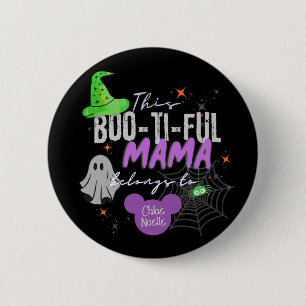 Bóton Redondo 5.08cm Boo-ti-ful Mama Pin Presente de Halloween Person
