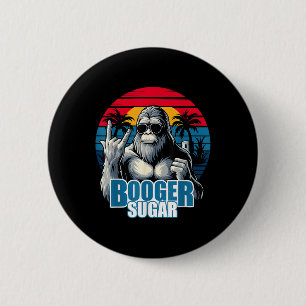 Bóton Redondo 5.08cm Booger Sugar Sasquatch Funny Gorilla Bigfoot