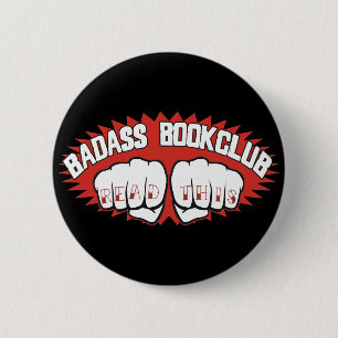 Bóton Redondo 5.08cm Bookclub de Badass