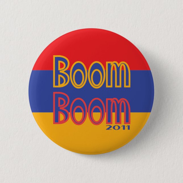 Bóton Redondo 5.08cm Boom (Frente)