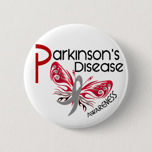 Bóton Redondo 5.08cm BORBOLETA 3,1 da doença de Parkinsons