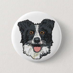 Bóton Redondo 5.08cm Border Collie