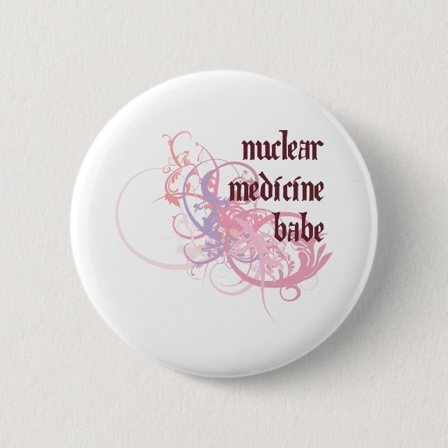 Bóton Redondo 5.08cm Borracho nuclear da medicina (Frente)