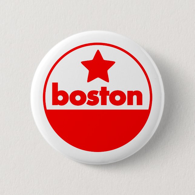 Bóton Redondo 5.08cm Boston (Frente)