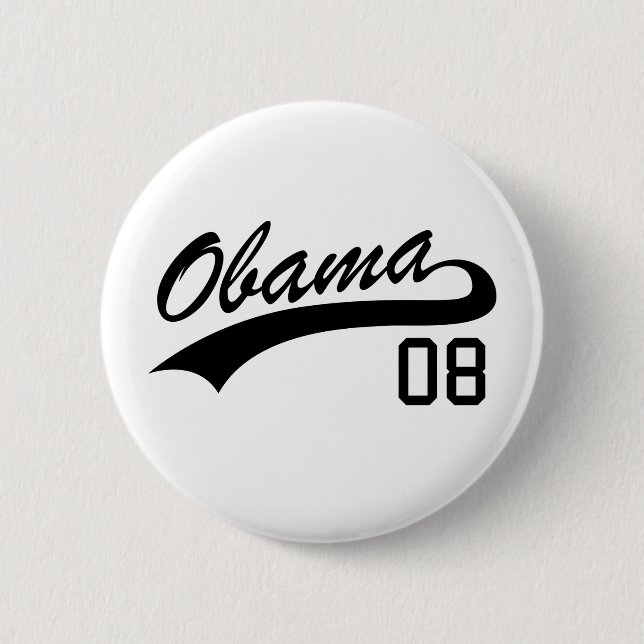 Bóton Redondo 5.08cm Botão 2008 do jérsei de Barack Obama (Frente)