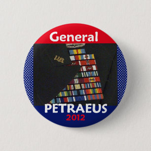 Bóton Redondo 5.08cm Botão 2012 de Petraeus Presdent Iraque
